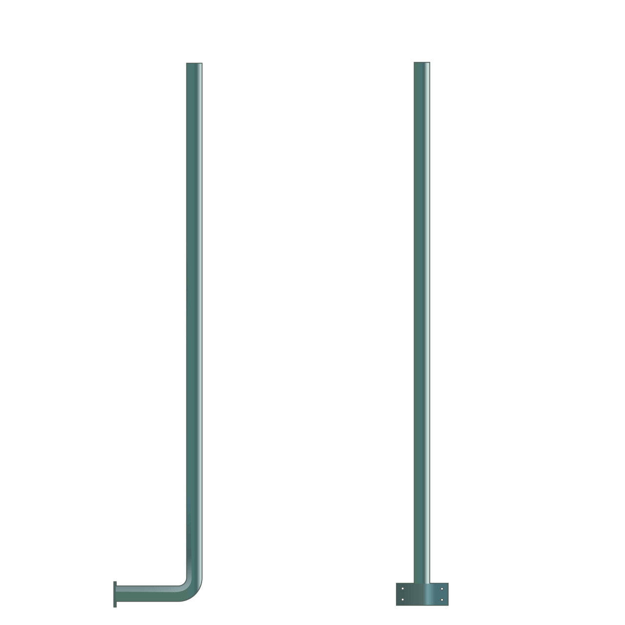 Blackhawk Aluminium J Pole 1.8m Antenna Mount | Roof & Wall Installation Bracket