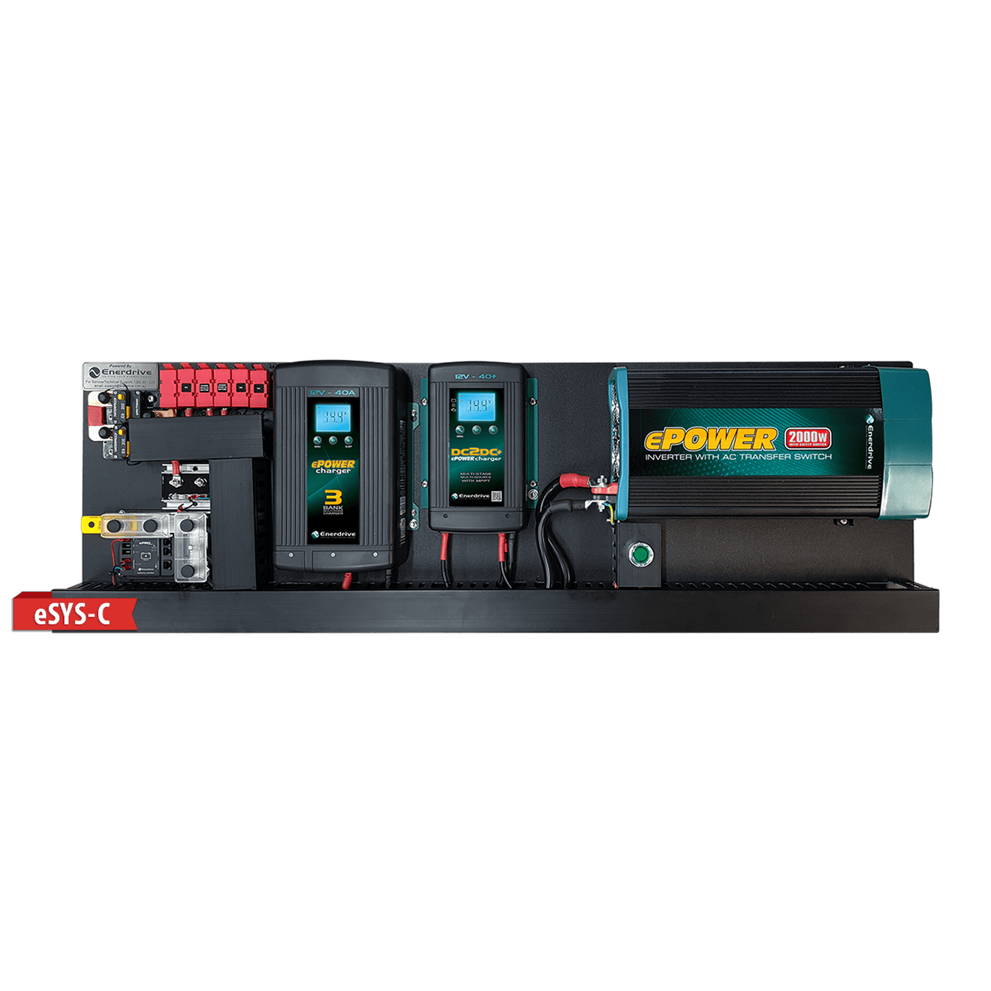 Enerdrive eSYSTEM-K 40A AC / DC with Simarine Battery Monitor & 45A MPPT