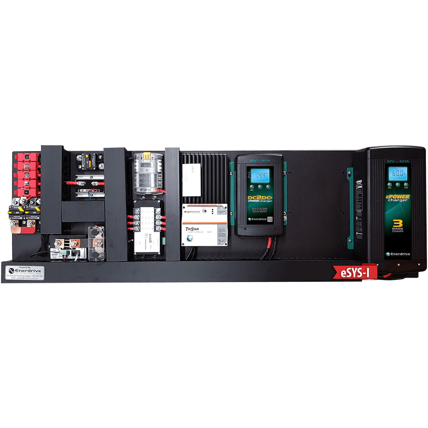 Enerdrive eSYSTEM-K 40A AC / DC with Simarine Battery Monitor & 45A MPPT