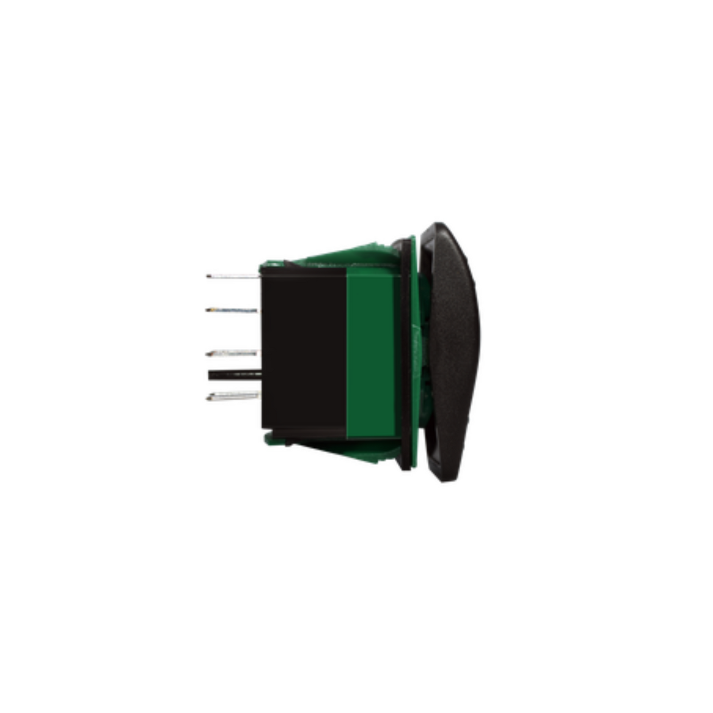 Enerdrive 7 Pin (On)-Off-(On) DPDT Rocker Switch, Green