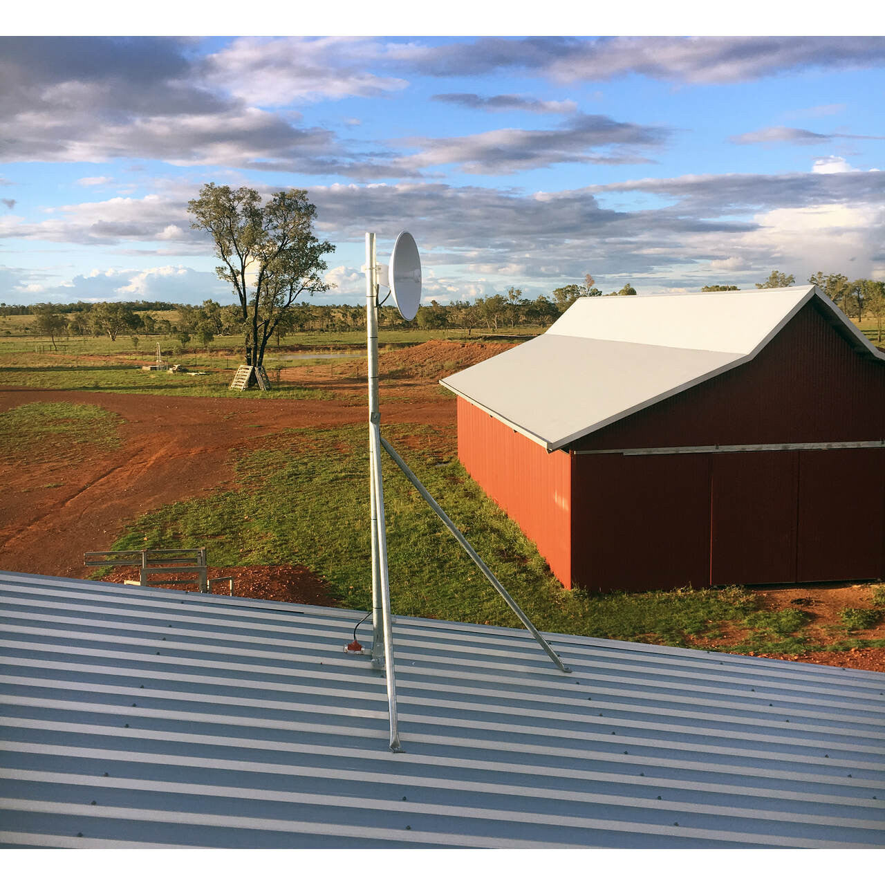 Screw Down Roof Mast 3m – 48mm Antenna Mounting Pole for Secure Installations