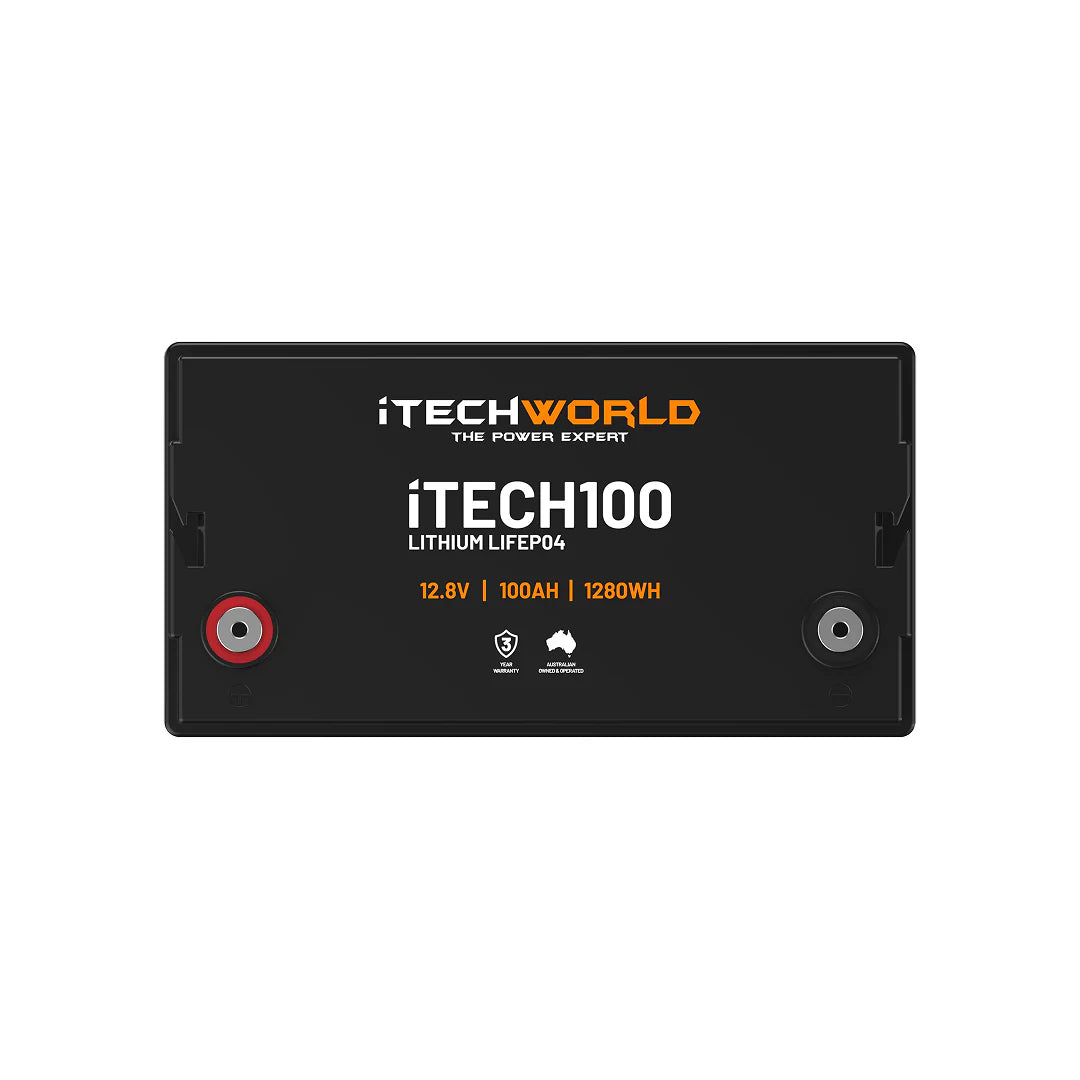 iTechworld iTECH100 Deep Cycle Lithium Battery LiFePO4 100Ah