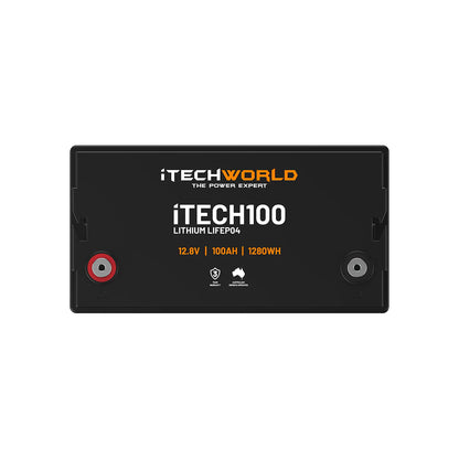 iTechworld iTECH100 Deep Cycle Lithium Battery LiFePO4 100Ah