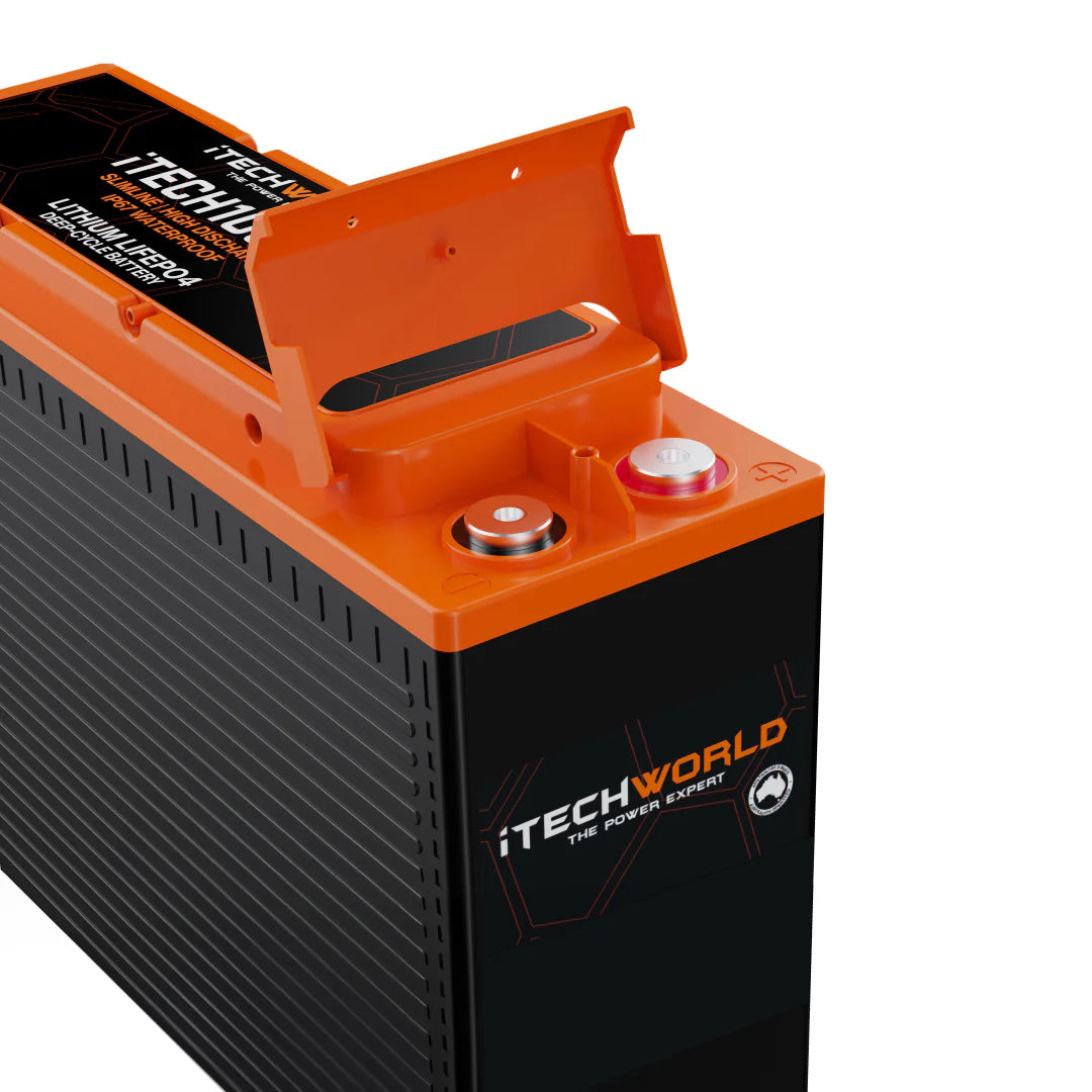 iTechworld iTECH100SX Lithium Deep Cycle Slim Battery LiFePO4 100Ah