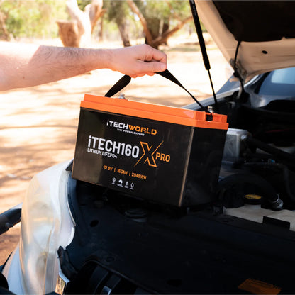 iTECH160X PRO Deep Cycle Lithium Battery with Bluetooth LiFePO4 160Ah