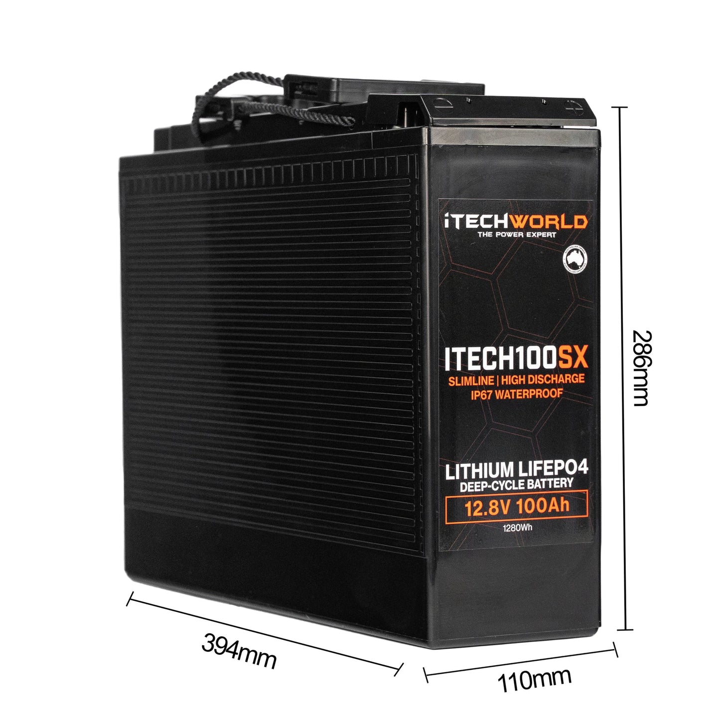 Itech100sx Slim 12V 100ah Lithium Lifepo4 Deep Cycle Battery – Voltage  Electrical Supplies