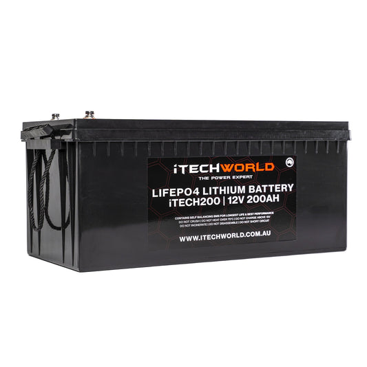 12V Itech200 200Ah Lithium Battery - Lifepo4 Deep Cycle Camping Rv Solar