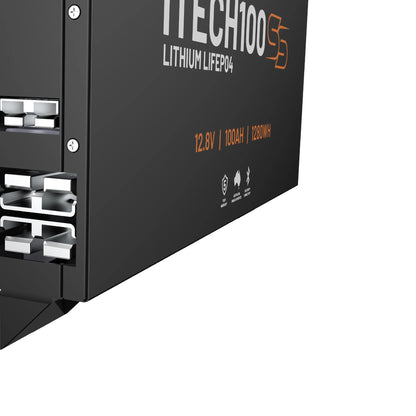 iTechworld iTECH100SS Super Slim Deep Cycle Lithium Battery with Bluetooth LiFePO4 100Ah