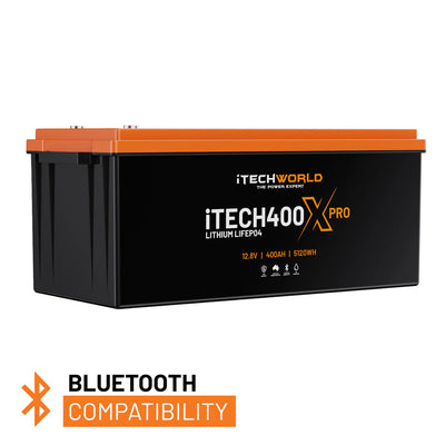 iTECH400X PRO 12V 400Ah LiFePO4 Deep Cycle Battery