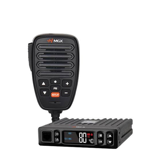 MGX C1 SUPER COMPACT 12/24V UHF/LMR HYBRID CB IN-VEHICLE RADIO