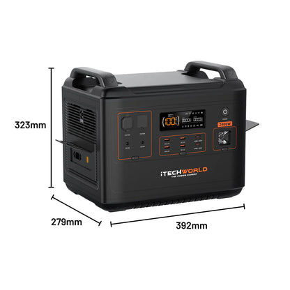 iTechworld PS2000 Portable Lithium Power Station with Bluetooth 2400W 170Ah
