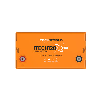 iTechworld iTECH120X PRO Deep Cycle Lithium Battery with Bluetooth LiFePO4 120Ah