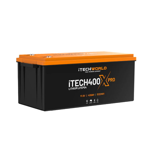 iTECH400X PRO 400Ah LiFePO4 Battery w/ Bluetooth Monitoring