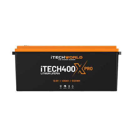 iTECH400X PRO 400Ah LiFePO4 Battery w/ Bluetooth Monitoring