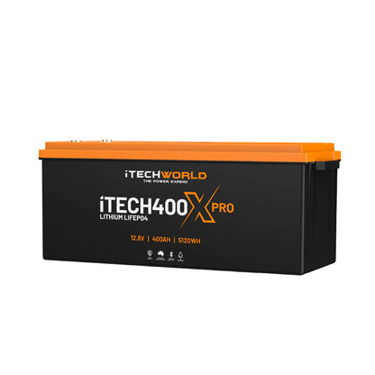 iTECH400X PRO 400Ah LiFePO4 Battery w/ Bluetooth Monitoring