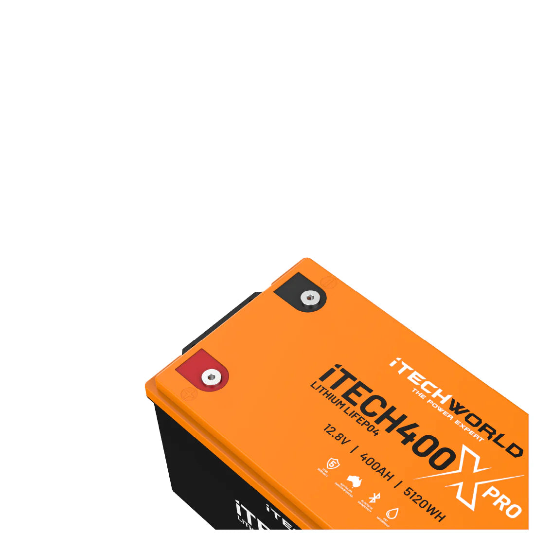 iTECH400X PRO 400Ah LiFePO4 Battery w/ Bluetooth Monitoring