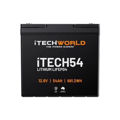 iTECH54 Deep Cycle Lithium Battery LiFePO4 54Ah