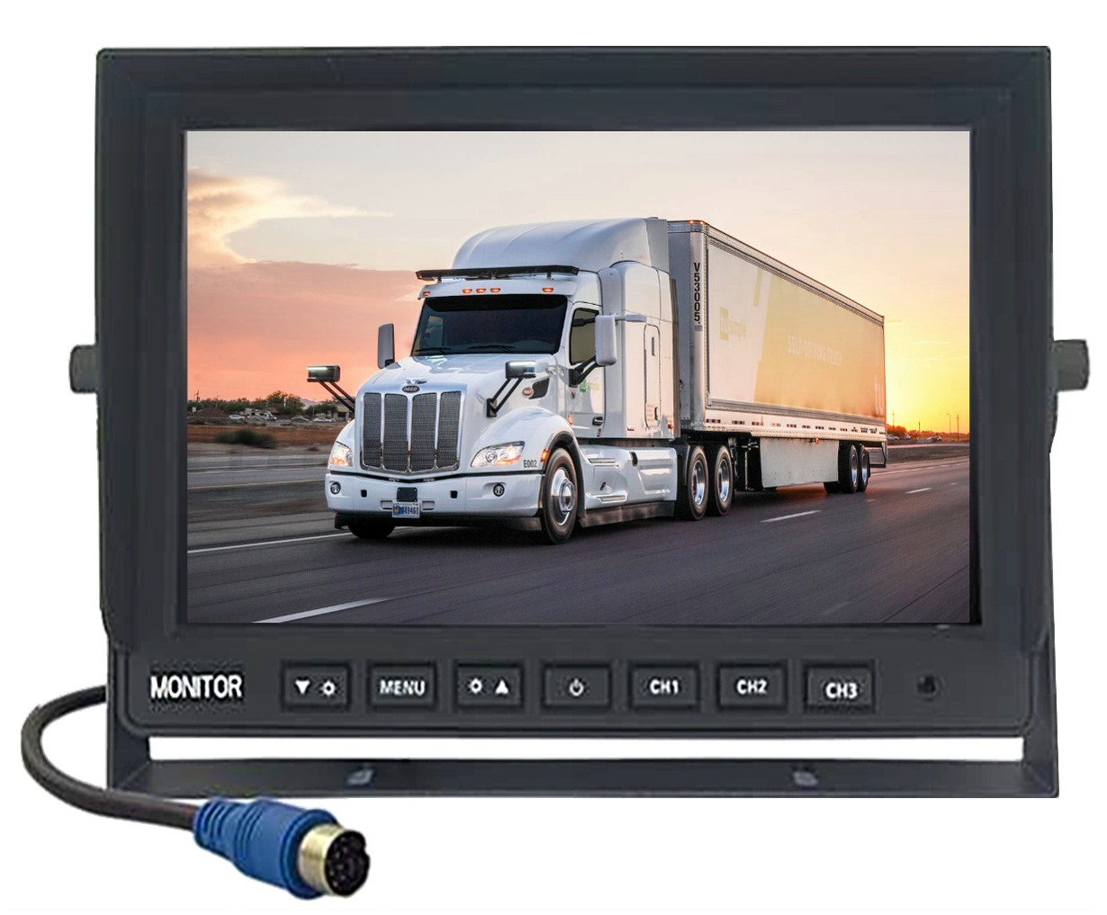 mongoose MM93A 9" AHD 1080P Monitor - 3 camera input