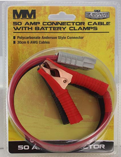 Mean Mother 50A Anderson style lead with alligator clamps MMAPC2