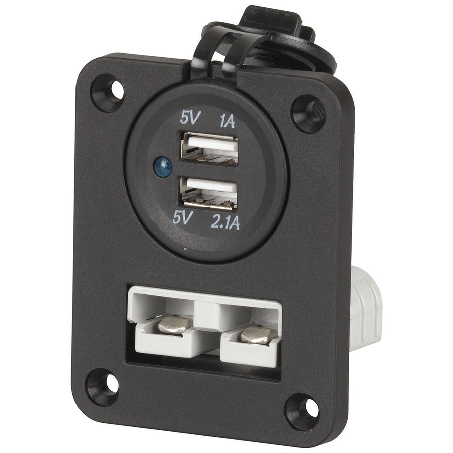 Mean Mother 50A Anderson style and dual USB flush mount panel MMAPP04