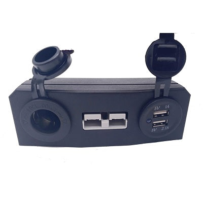 Mean Mother 50A Anderson style 12V socket and dual USB surface mount unit MMAPSM02