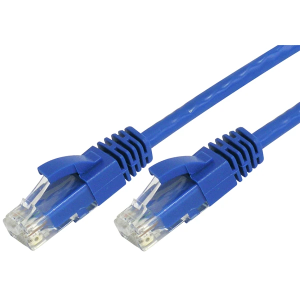 Powertec CAT5e Network Patch Lead RJ45, Blue, 1m