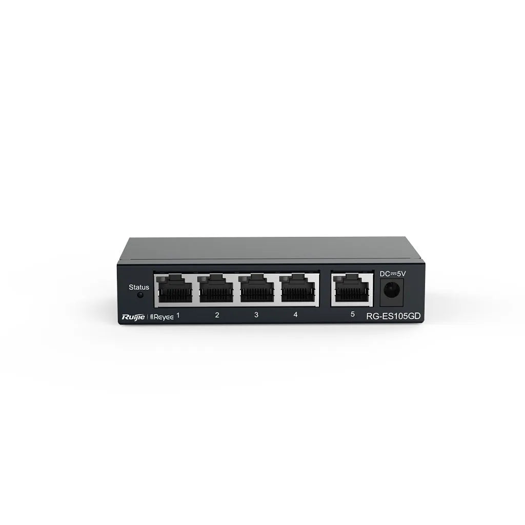 Ruijie RG-ES105GD 5-Port Gigabit Unmanaged Desktop Switch