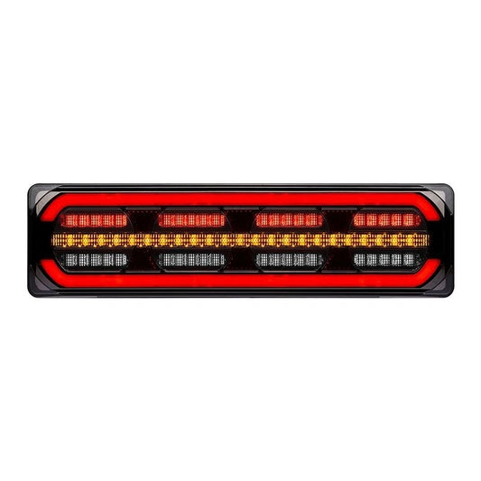 Roadvision LED Rear Combination Lamp 10-30V Stop/Tail/Ind/Rev/Ref Glowtech Tail 390x105x39mm