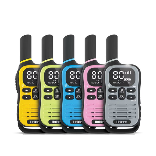Uniden UH45 Max 0.5W 80CH 5-Colour Pack 2-Way UHF Radio