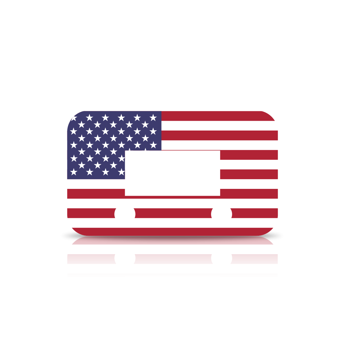 EVC Faceplate: USA Flag
