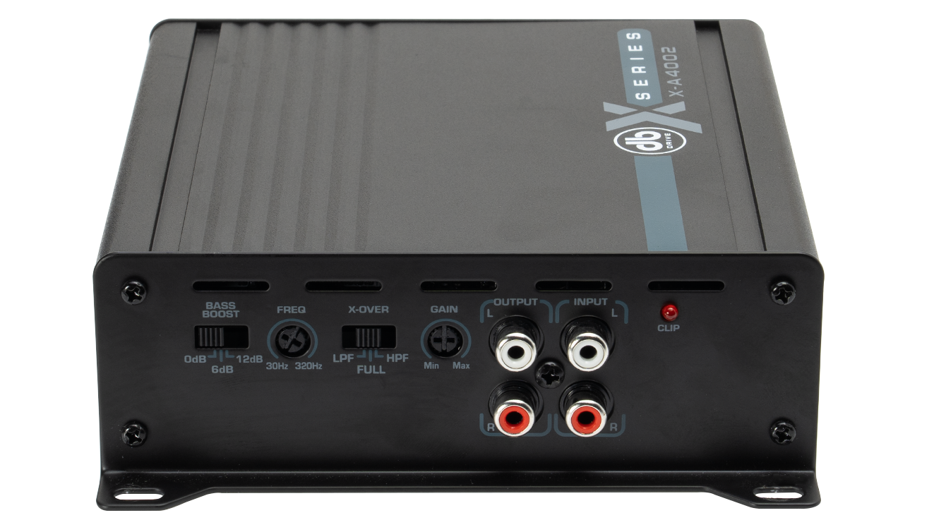 Mongoose DB Drive X-A4002 : 4-Channel Class D Amplifier