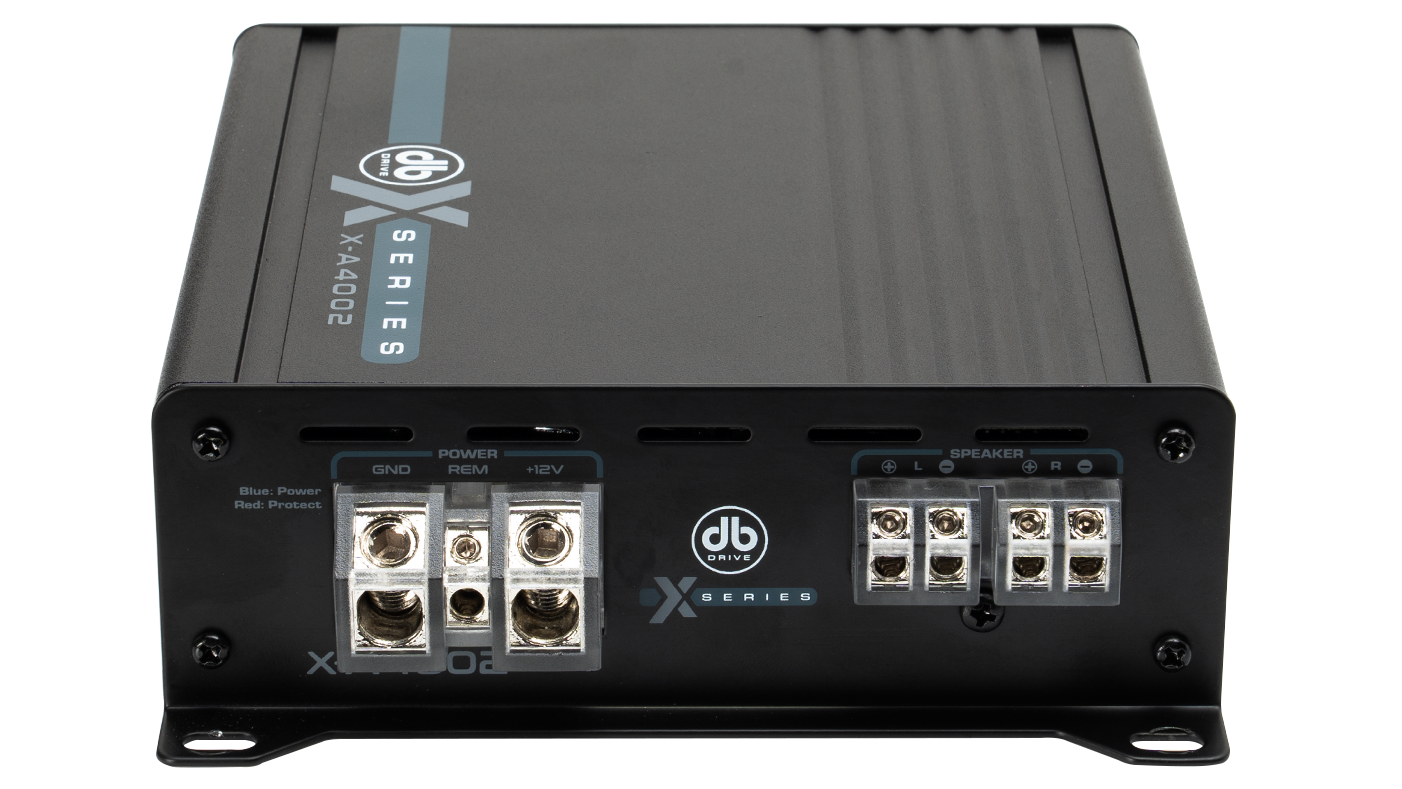 Mongoose DB Drive X-A4002 : 4-Channel Class D Amplifier