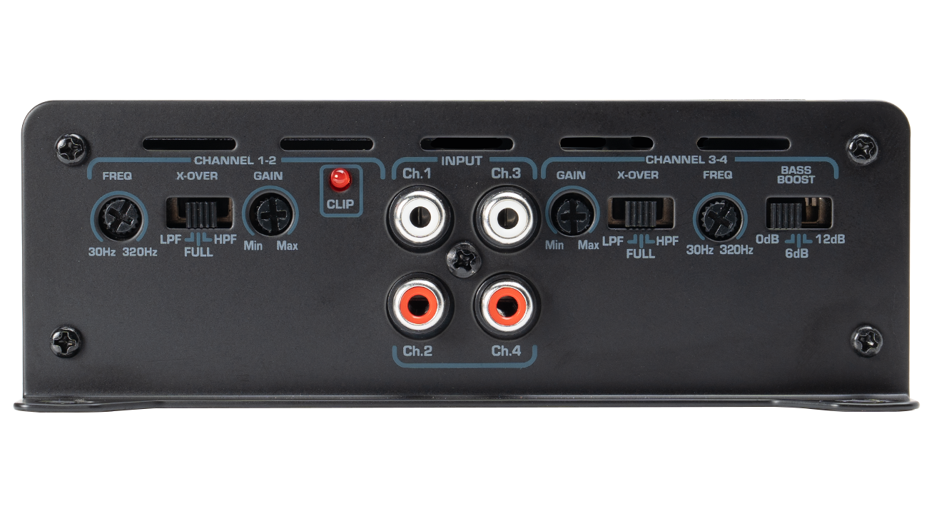 Mongoose DB Drive X-A4004 : 4-Channel Class D Amplifier
