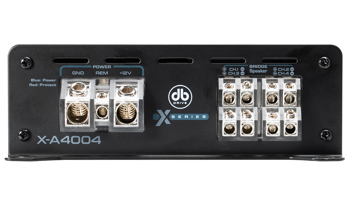 Mongoose DB Drive X-A4004 : 4-Channel Class D Amplifier