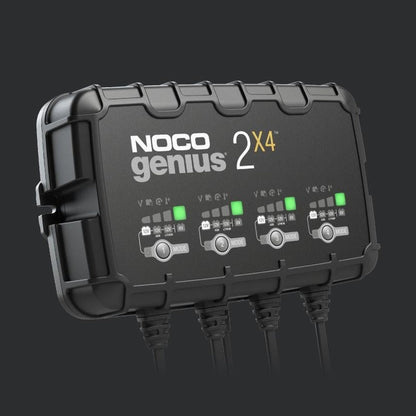 GENIUS2X4 6/12V8A 4-BANK BATTERY CHARGER