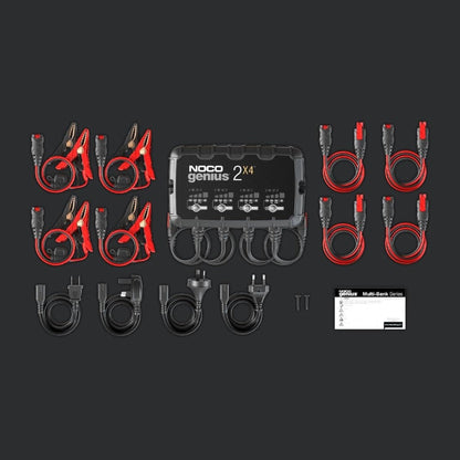 GENIUS2X4 6/12V8A 4-BANK BATTERY CHARGER