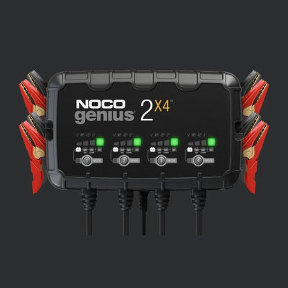 GENIUS2X4 6/12V8A 4-BANK BATTERY CHARGER