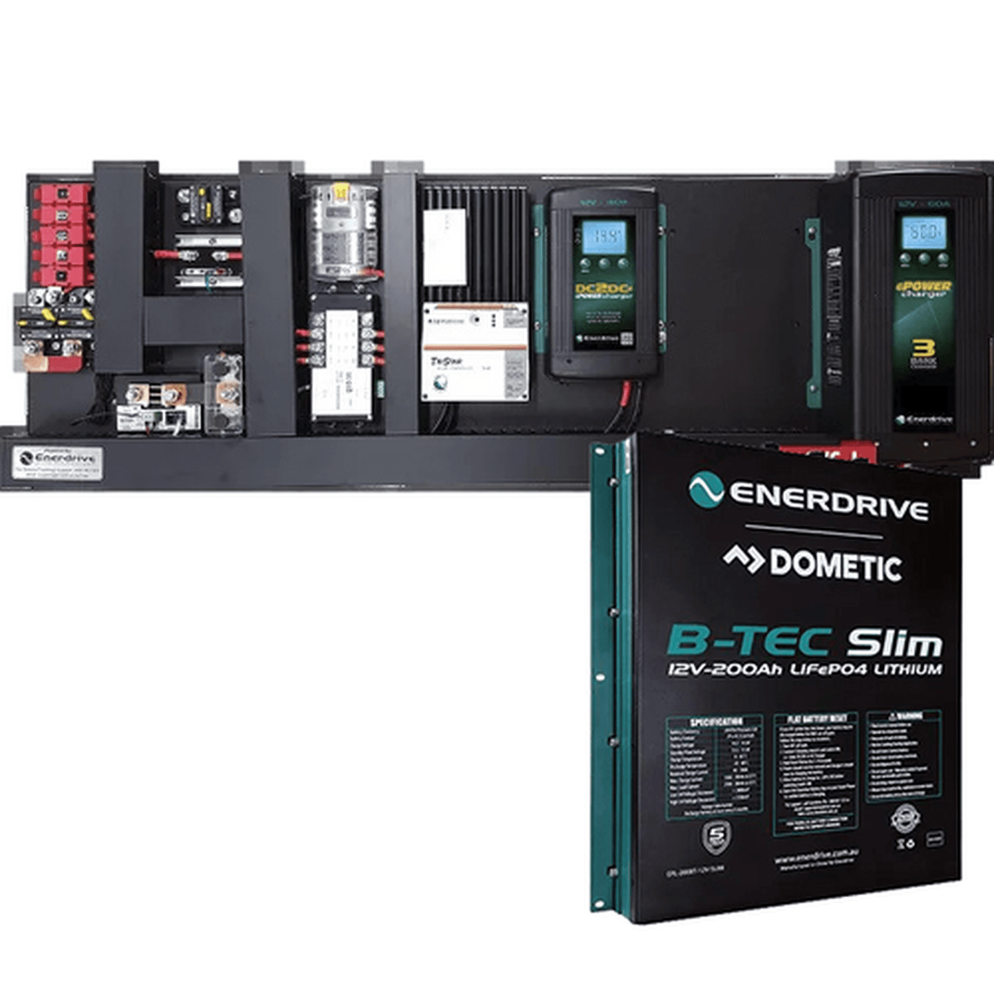 Enerdrive eSYSTEM-I 60A AC / 40A DC with TriStar 45A Solar Reg & Simarine Monitor