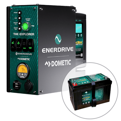 Enerdrive 4WD Canopy Explorer System with 40A DC2DC Charger, With Lithium Battery