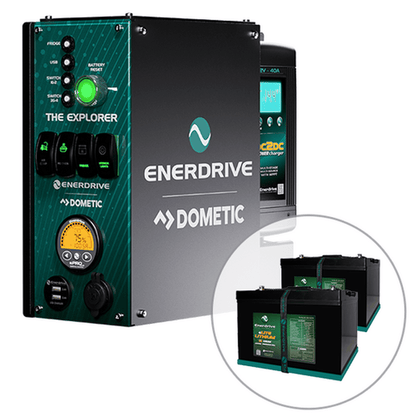 Enerdrive 4WD Canopy Explorer System with 40A DC2DC Charger, With Lithium Battery