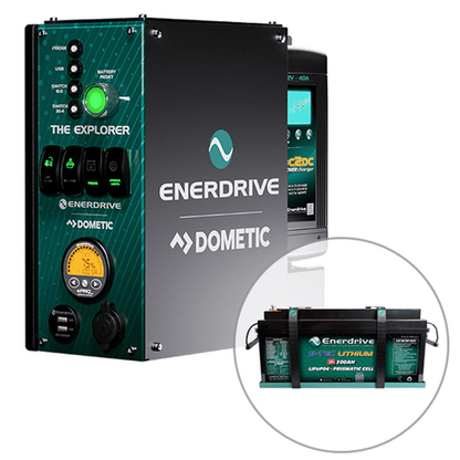 Enerdrive 4WD Canopy Explorer System with 40A DC2DC Charger, With Lithium Battery