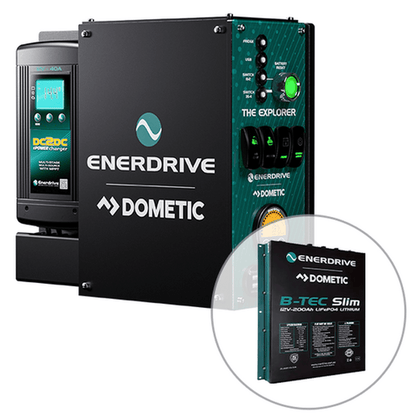 Enerdrive 4WD Canopy Explorer System with 40A DC2DC Charger, With Lithium Battery