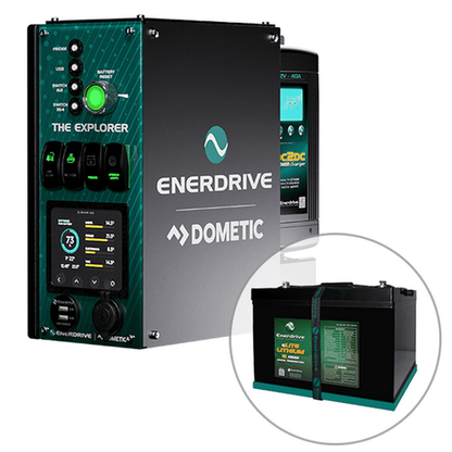 Enerdrive 4WD Canopy Explorer System with 40A DC2DC Charger, With Lithium Battery