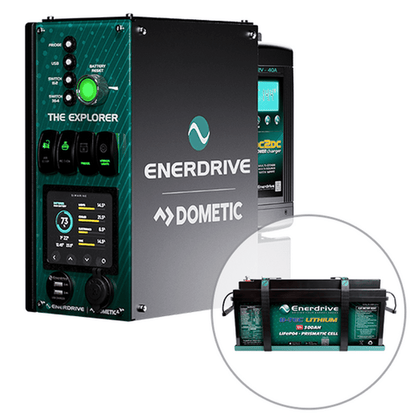 Enerdrive 4WD Canopy Explorer System with 40A DC2DC Charger, With Lithium Battery