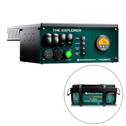 Enerdrive 4WD Canopy Explorer System with 40A DC2DC Charger, With Lithium Battery