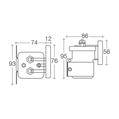 12V 200A VOLTAGE SENSITIVE RELAY VSR200 - 1 LEFT