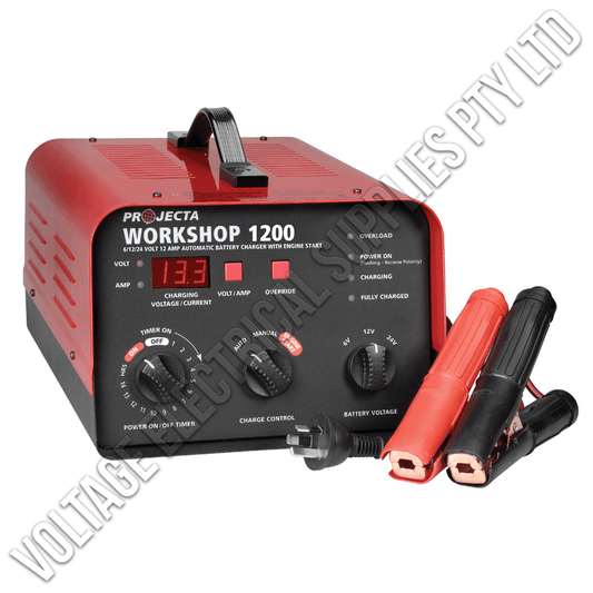 6/12/24V AUTOMATIC & MANUAL 12 AMP 2 STAGE BATTERY CHARGER HDBC20