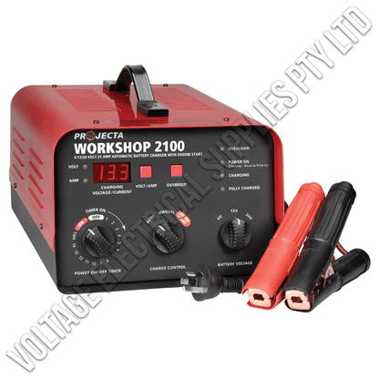 HDBC35 6/12/24V Heavy-Duty Automatic & Manual 21A Battery Charger