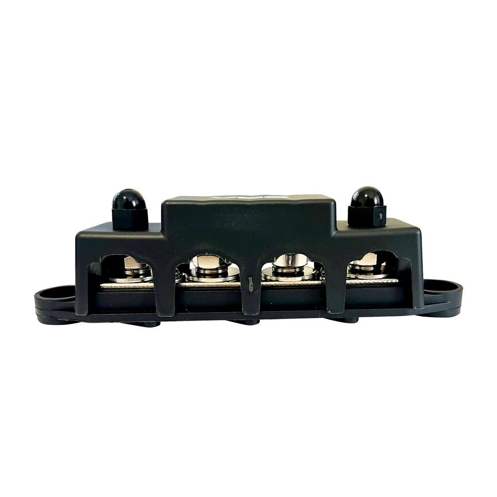 BUS BAR 250A 8MM 4 POINT LARGE STAINLESS STEEL BUSBAR — Voltage Electrical Supplies