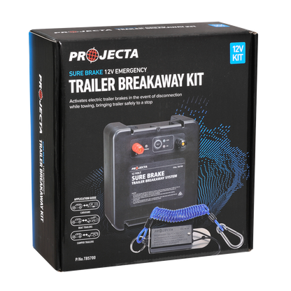 Projecta TBS700 Sure Brake 12V Emergency Trailer Breakaway Kit – Compliant & Ready